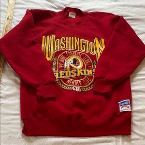 0497 Redskins Vintage 90’s Sweatshirt nutmeg NFL crewneck size large thick